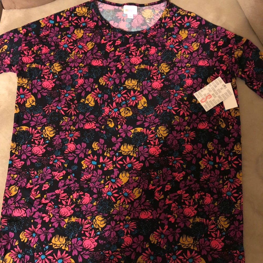 LulaRoe Irma pink floral